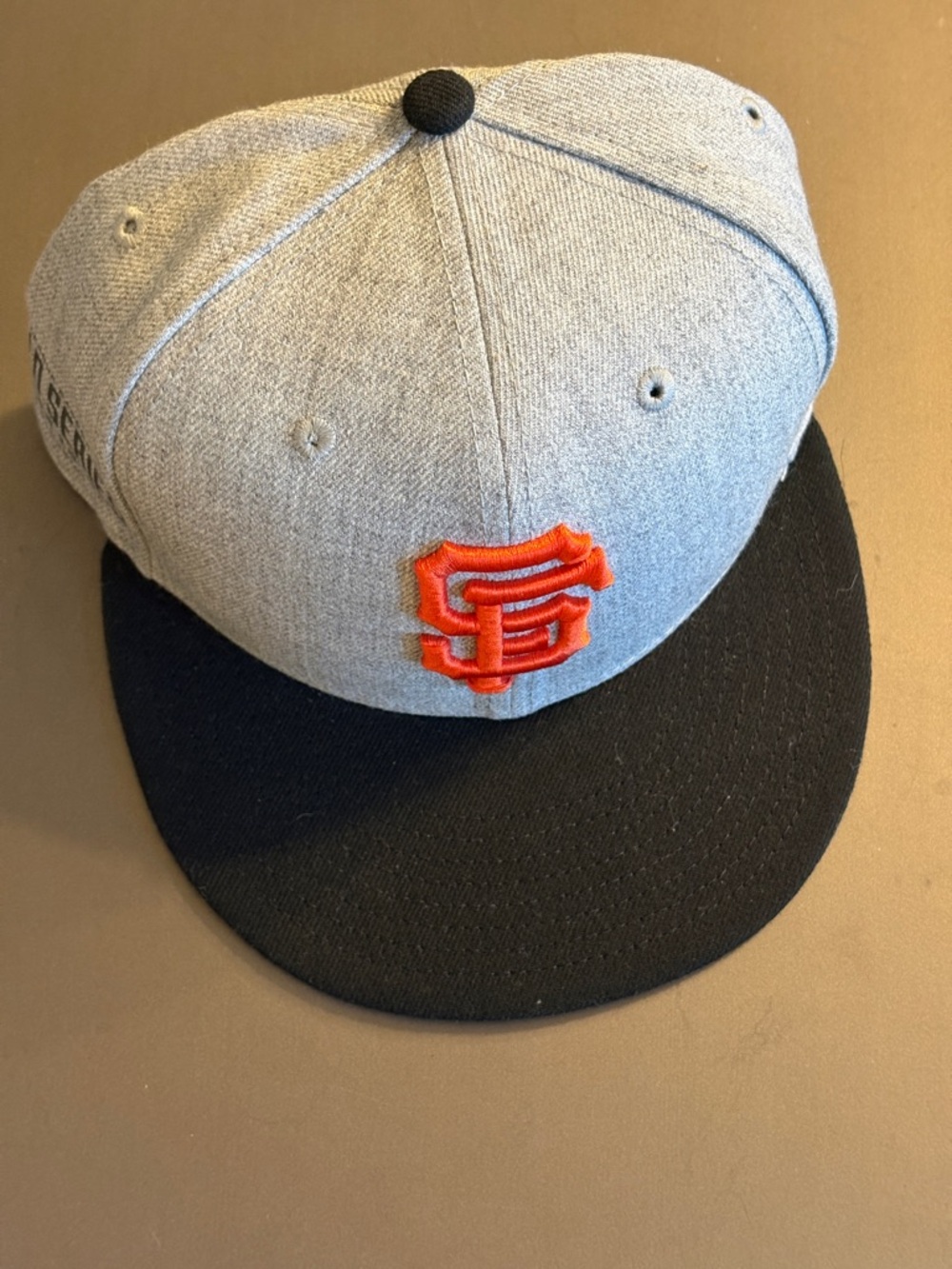 San Francisco Giants, Gray and Black Baseball Cap, Size 7.5